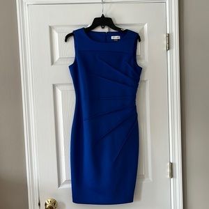 Calvin Klein size 6 sleeveless royal blue dress